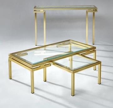 TABLE BASSE ET BOUT DE CANAPÉ PIERRE VANDEL